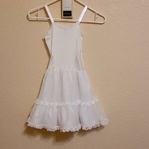 Girl's Copper Key sz 6/6X White Under Slip